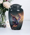 purple butterfly urn