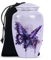  purple butterfly urn for cremation ashes