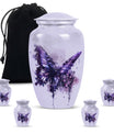  purple butterfly urn for cremation ashes