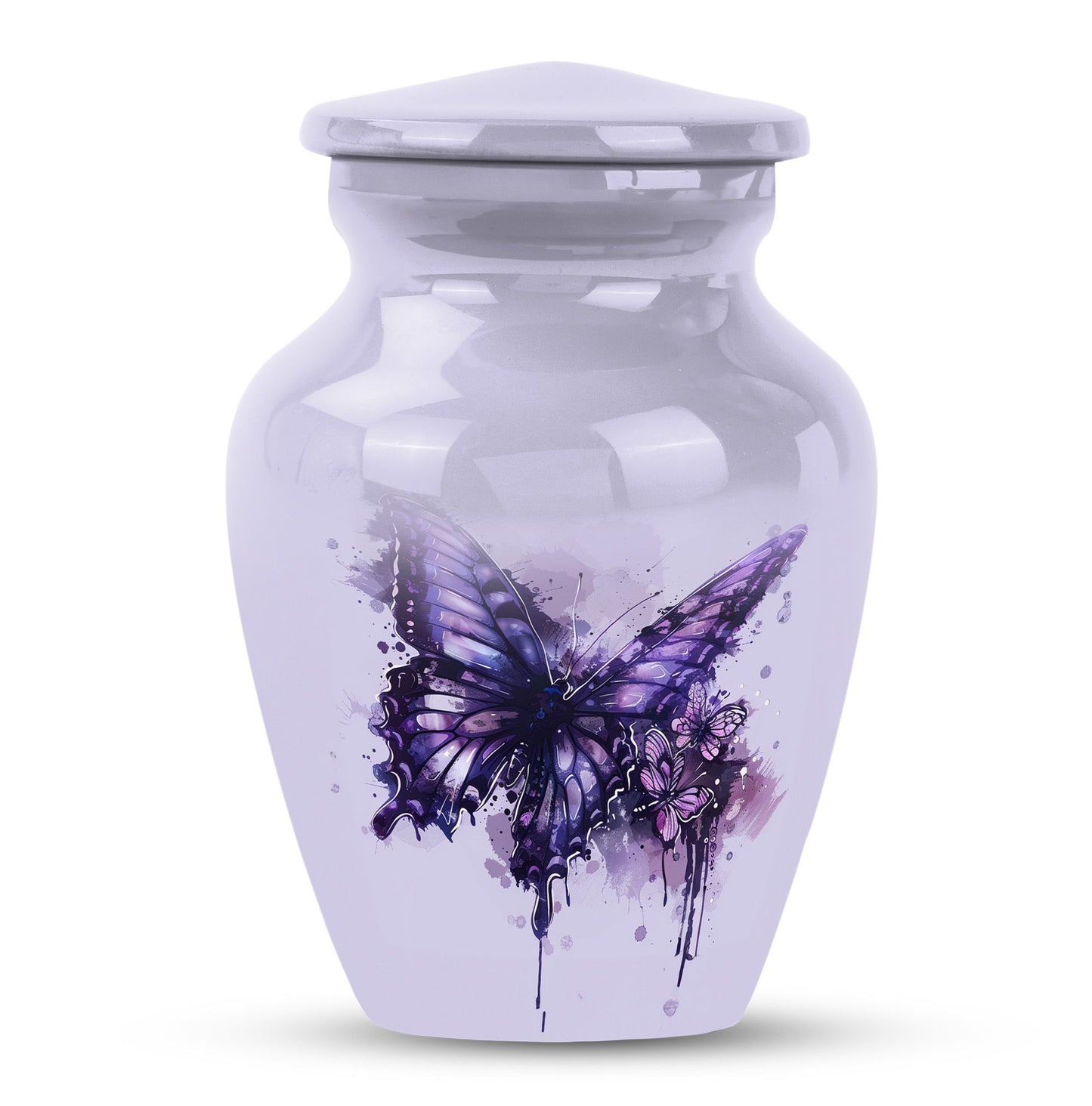 purple butterfly urn for cremation ashes