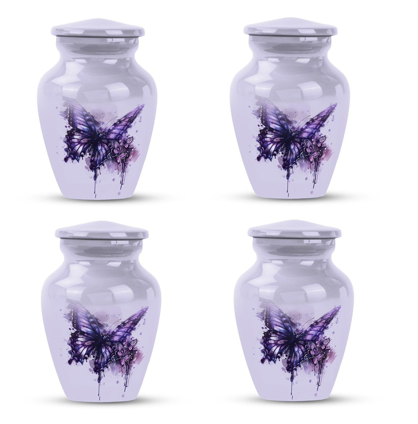  purple butterfly urn for cremation ashes