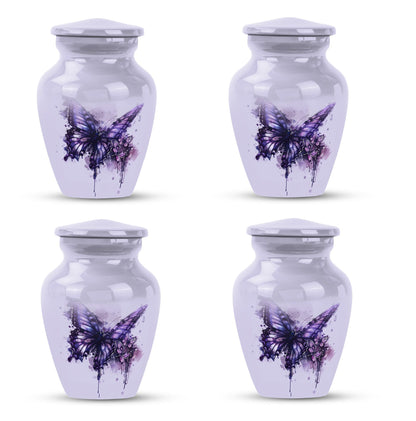  purple butterfly urn for cremation ashes