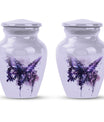  purple butterfly urn for cremation ashes
