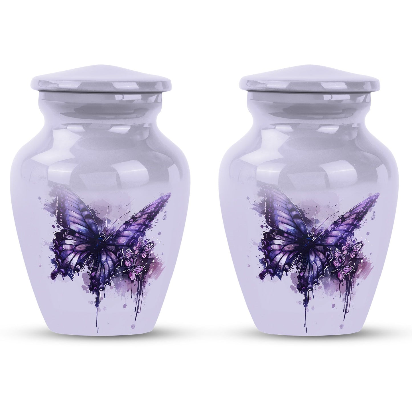  purple butterfly urn for cremation ashes
