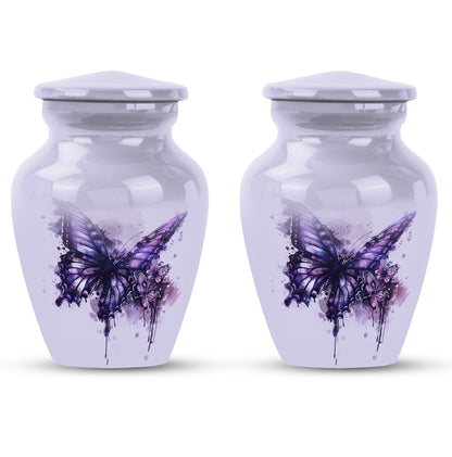  purple butterfly urn for cremation ashes