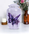  purple butterfly urn for cremation ashes