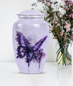  purple butterfly urn for cremation ashes