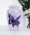 purple butterfly urn for cremation ashes