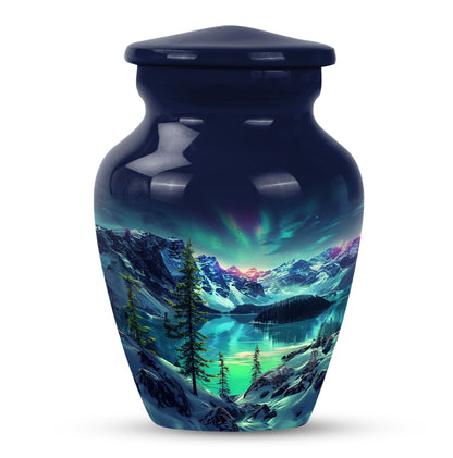 Aurora Borealis theme for burial ashes