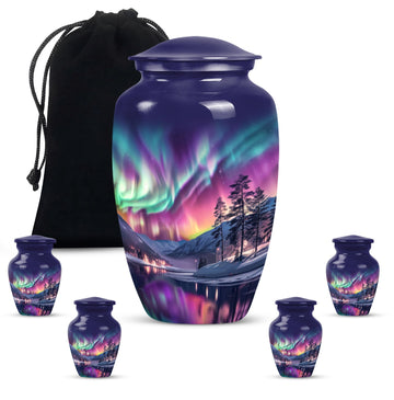 Large Urn with 4 Small Urn