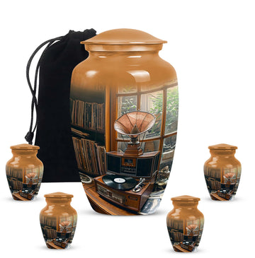 Large Urn with 4 Small Urn