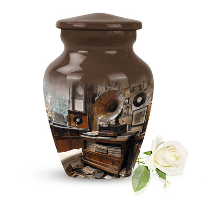  Gramophone Urn, burial ash urn for adults