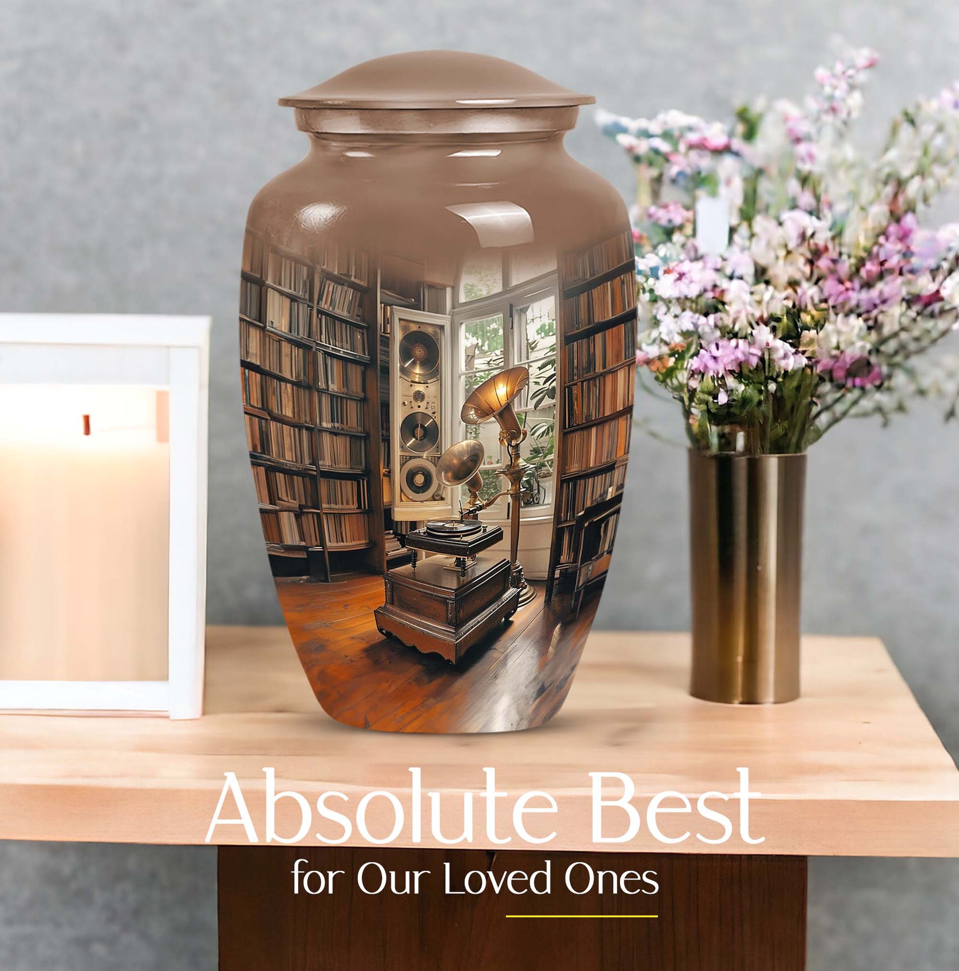  Gramophone Urn for adult cremation ashes