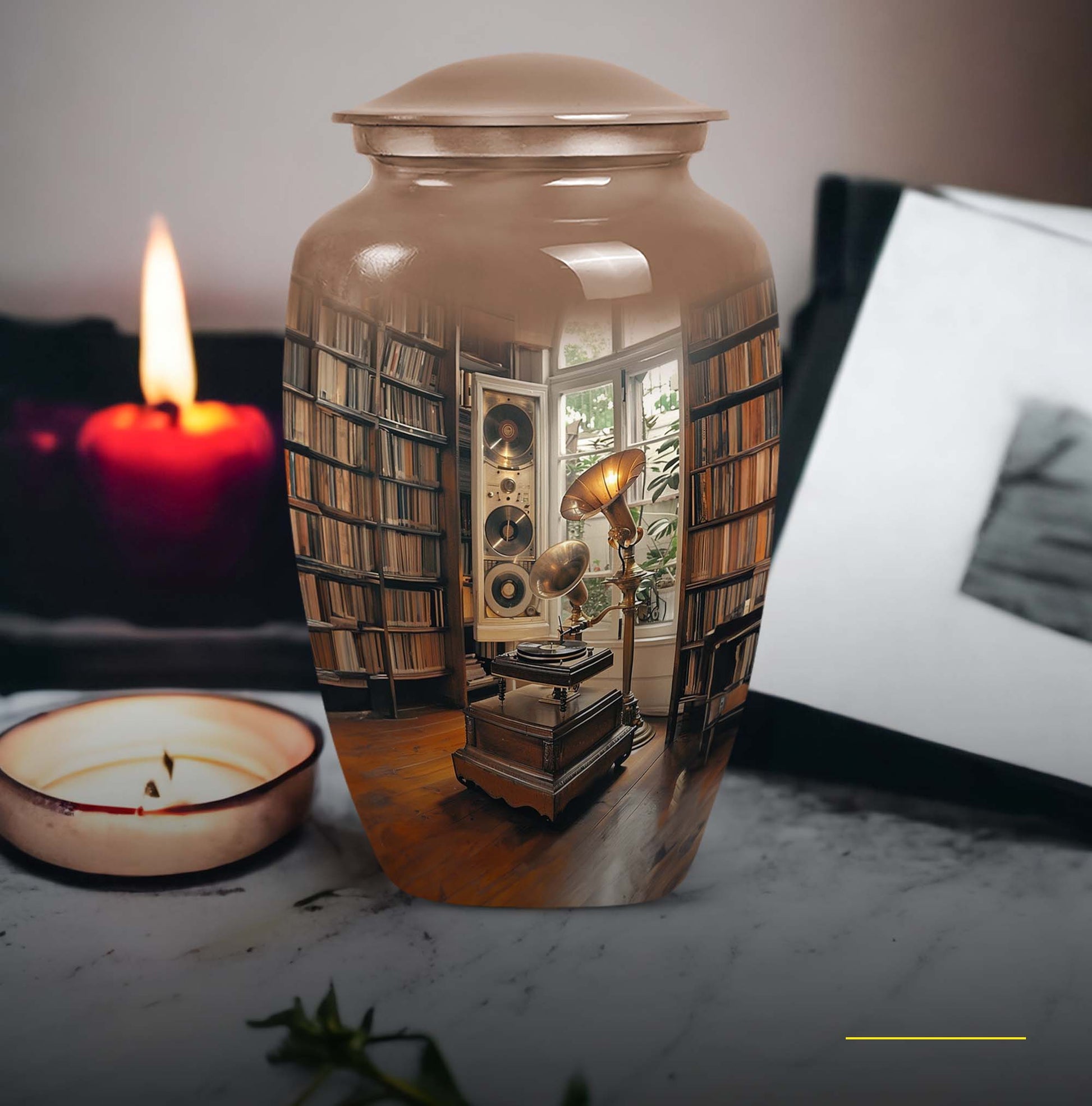  Gramophone Urn for adult cremation ashes