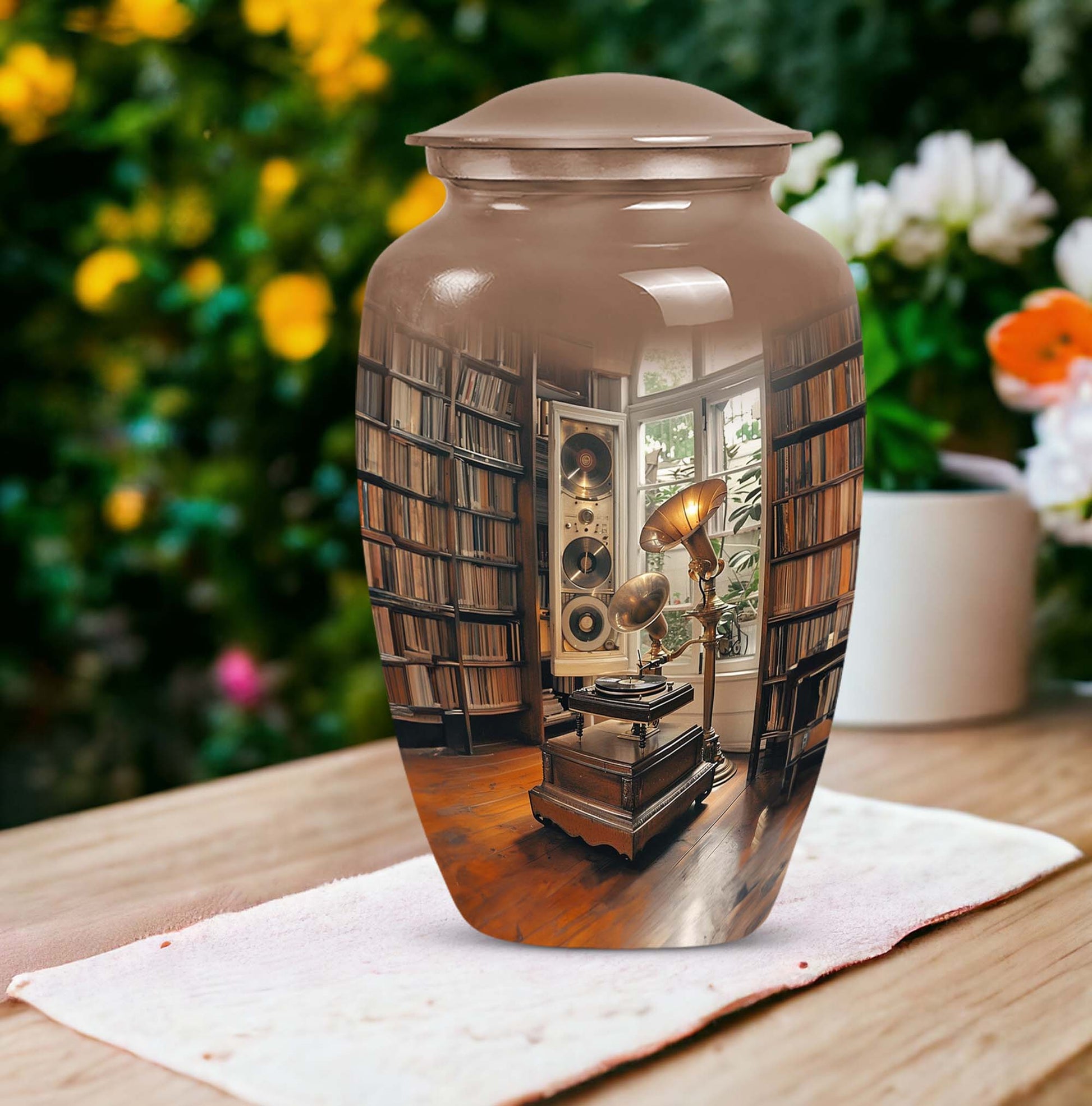  Gramophone Urn for adult cremation ashes