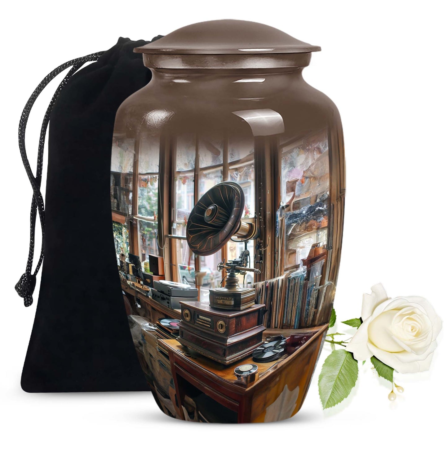 Gramophone Urn for cremation