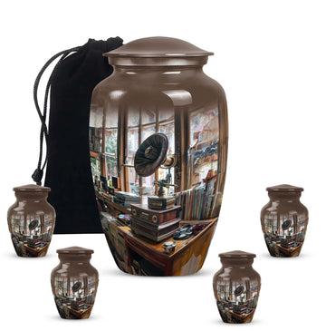 Large Urn with 4 Small Urn