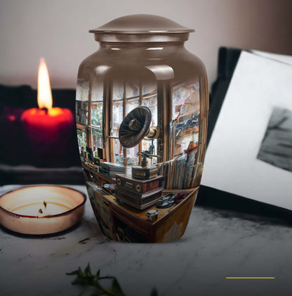 Gramophone Urn for cremation