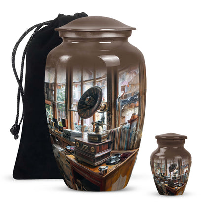 Gramophone Urn for cremation