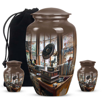 Large Urn with 2 Mini Urn