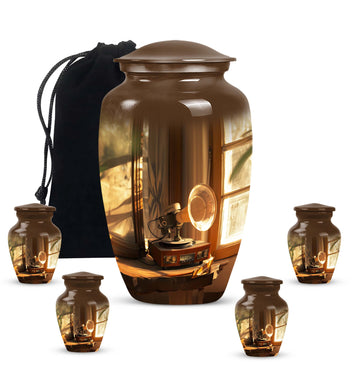Large Urn with 4 Small Urn