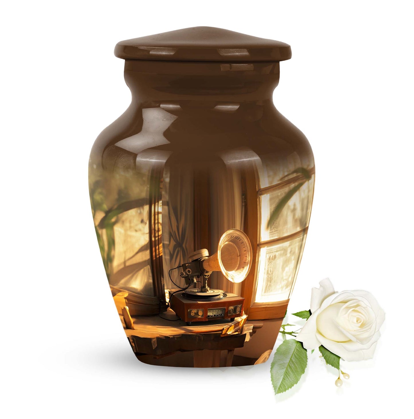 Personalized Bear Cremation Urn for Adult - 10-inch, 200 cu in - Yatskia