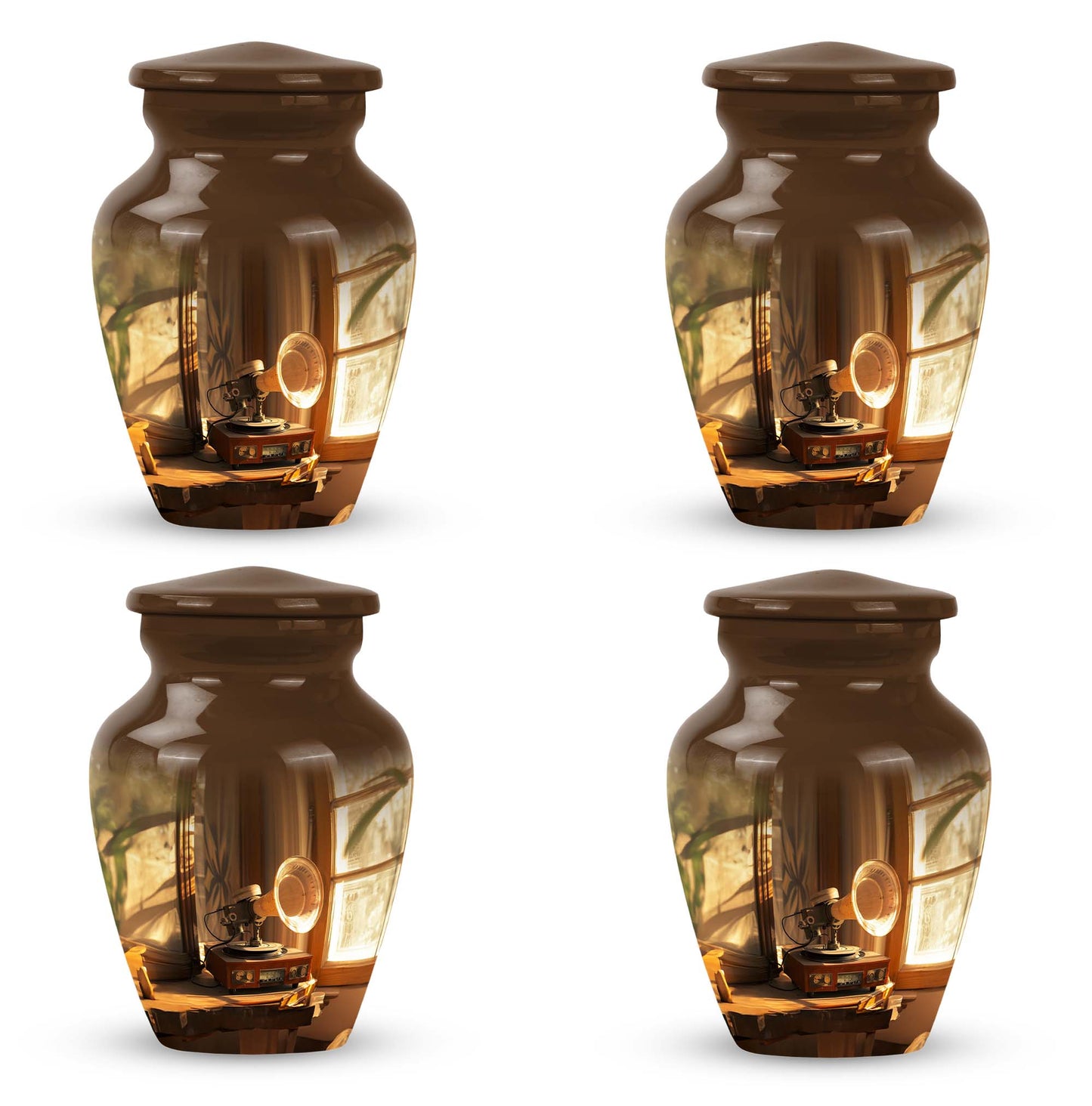 Gramophone Urn, burial urn for human ashes