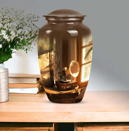 Gramophone Urn, burial urn for human ashes