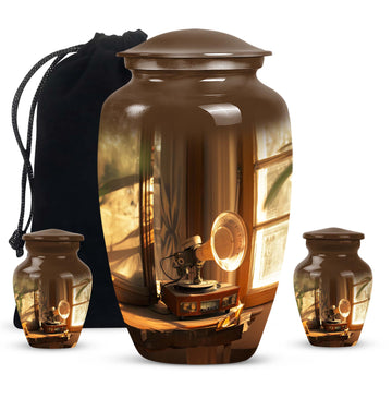 Large Urn with 2 Mini Urn