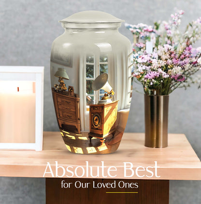 Gramophone themed, Keepsake urn For Ashes