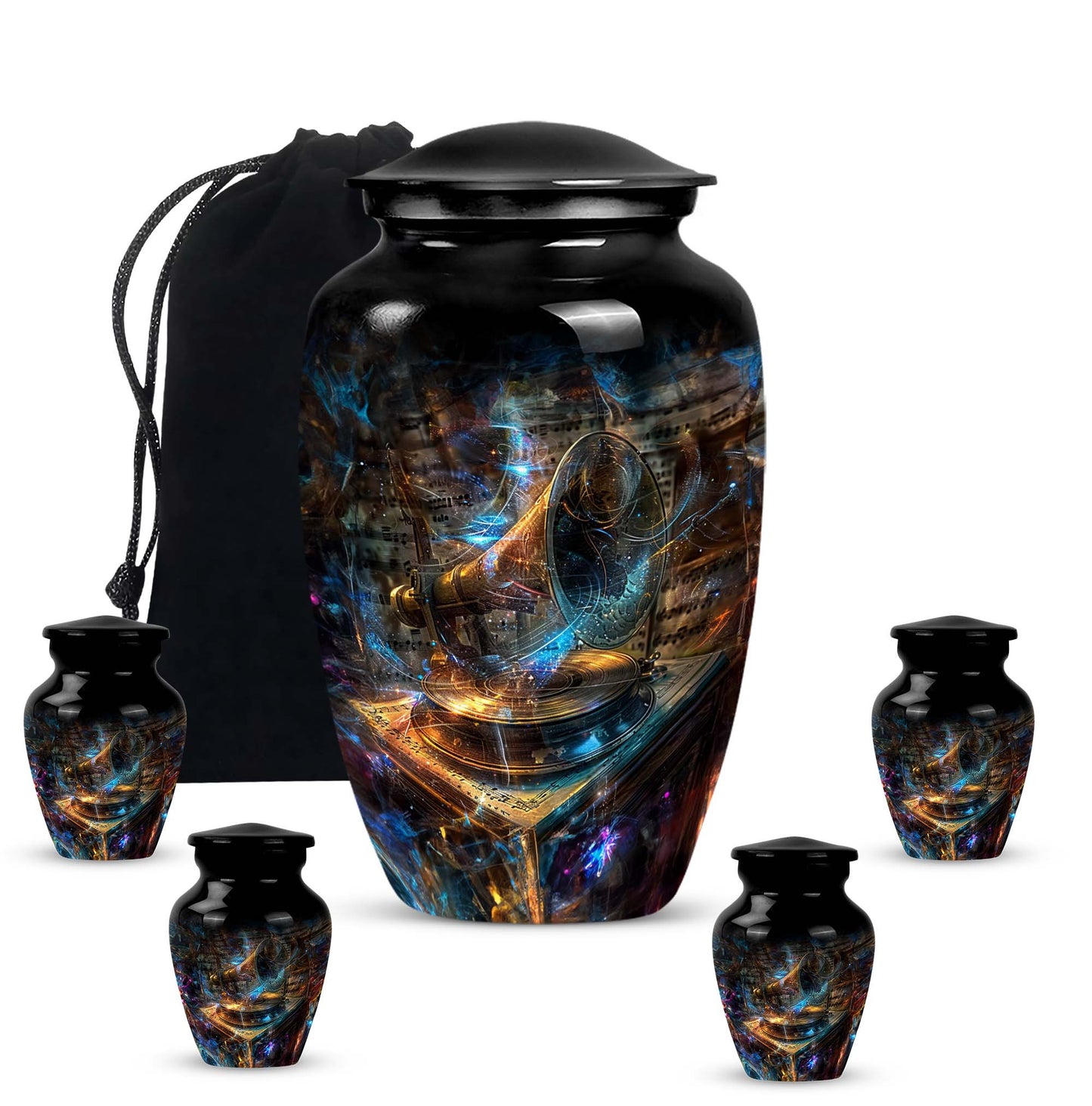  Gramophone Urn made of for cremation ashes