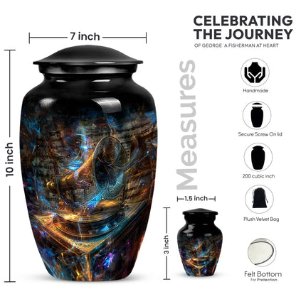  Gramophone Urn made of for cremation ashes