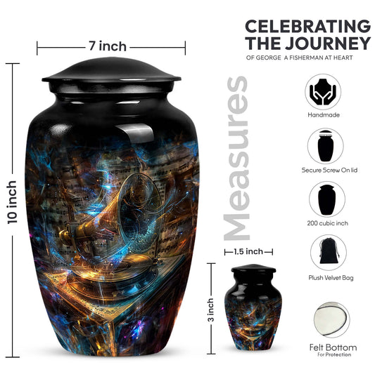  Gramophone Urn made of for cremation ashes