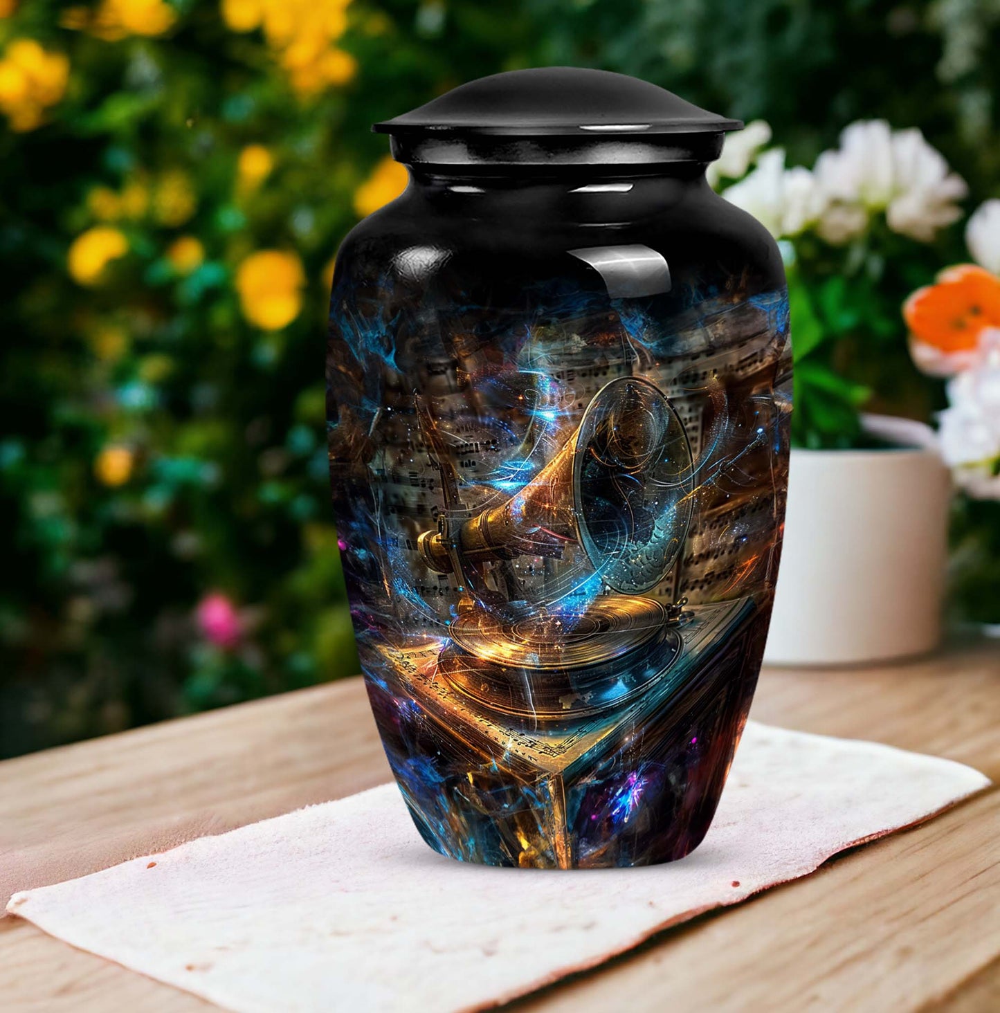  Gramophone Urn made of for cremation ashes