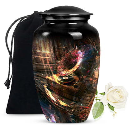 Gramophone Design Burial Urn for Human Ashes