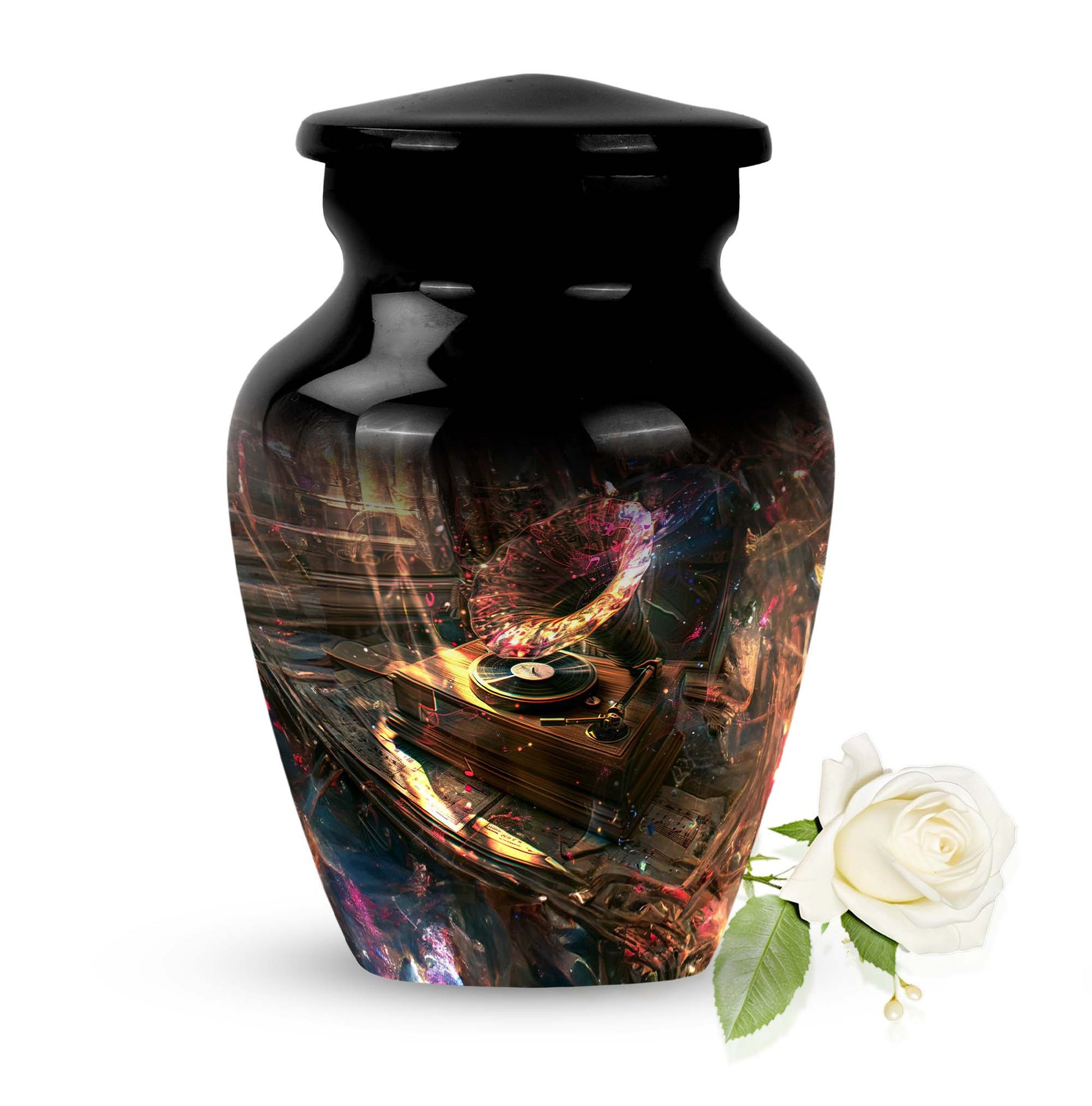 Gramophone Design Burial Urn for Human Ashes