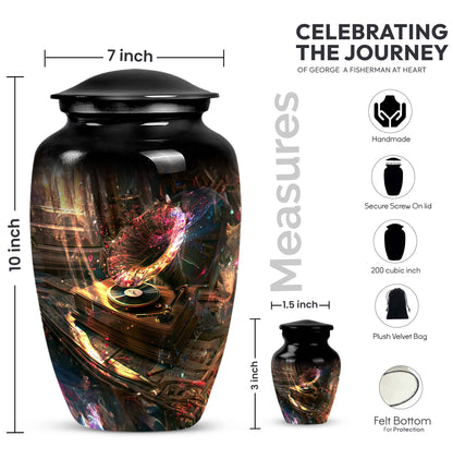Gramophone Design Burial Urn for Human Ashes