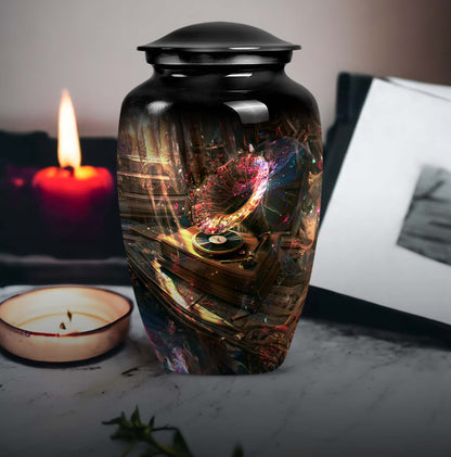 Gramophone Design Burial Urn for Human Ashes