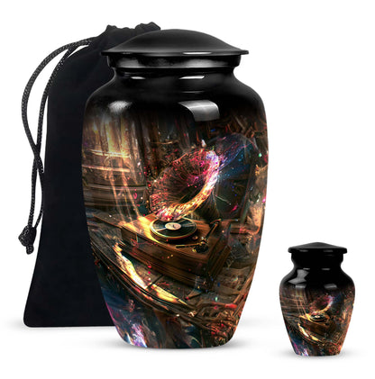 Gramophone Design Burial Urn for Human Ashes