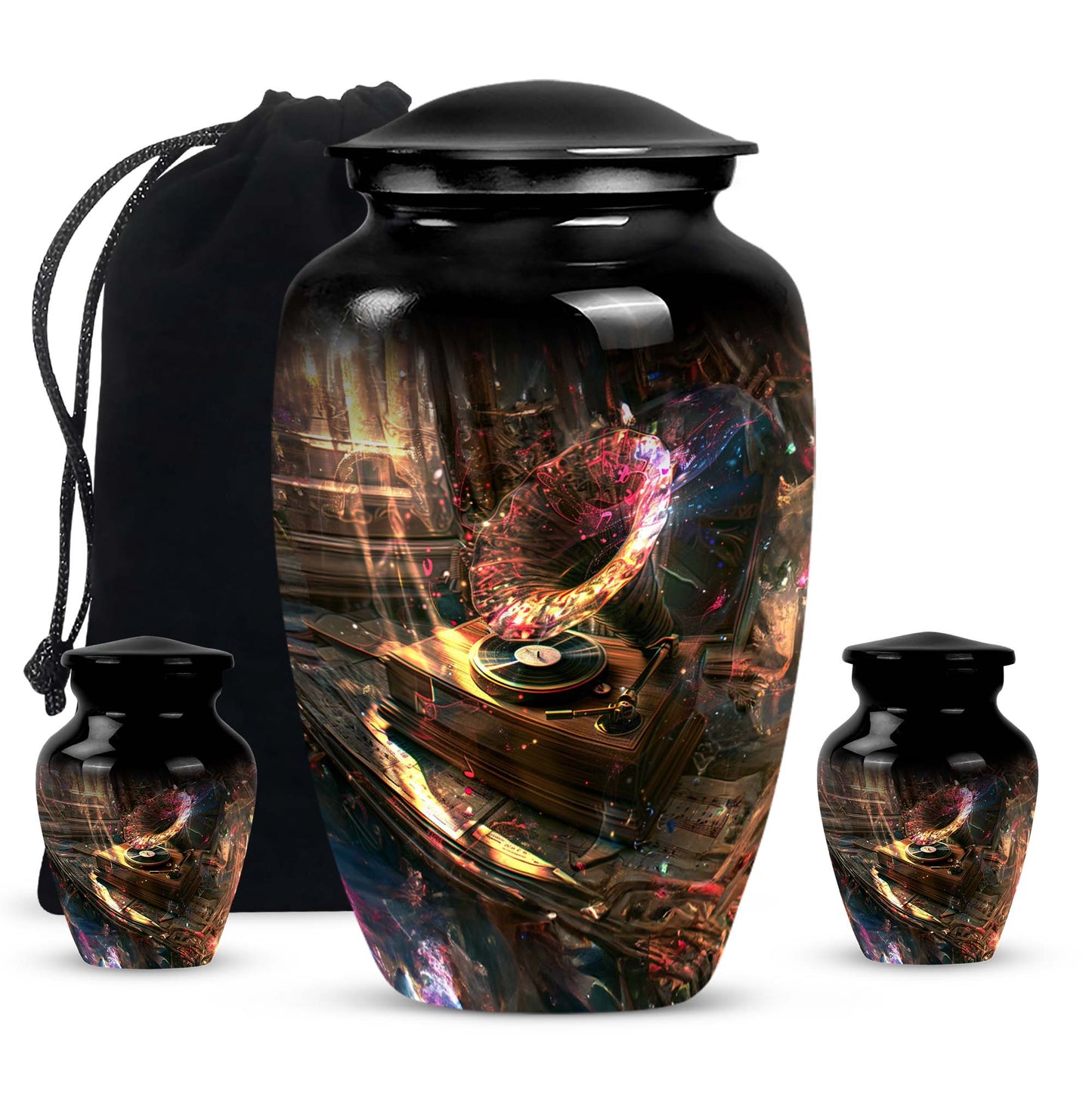Gramophone Design Burial Urn for Human Ashes