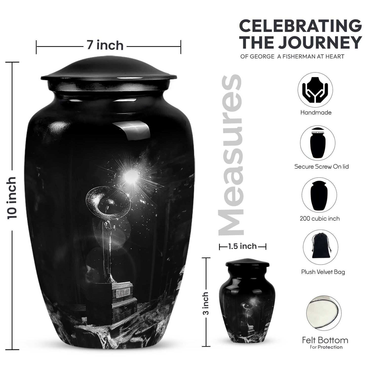 10-inch Gramophone Urn