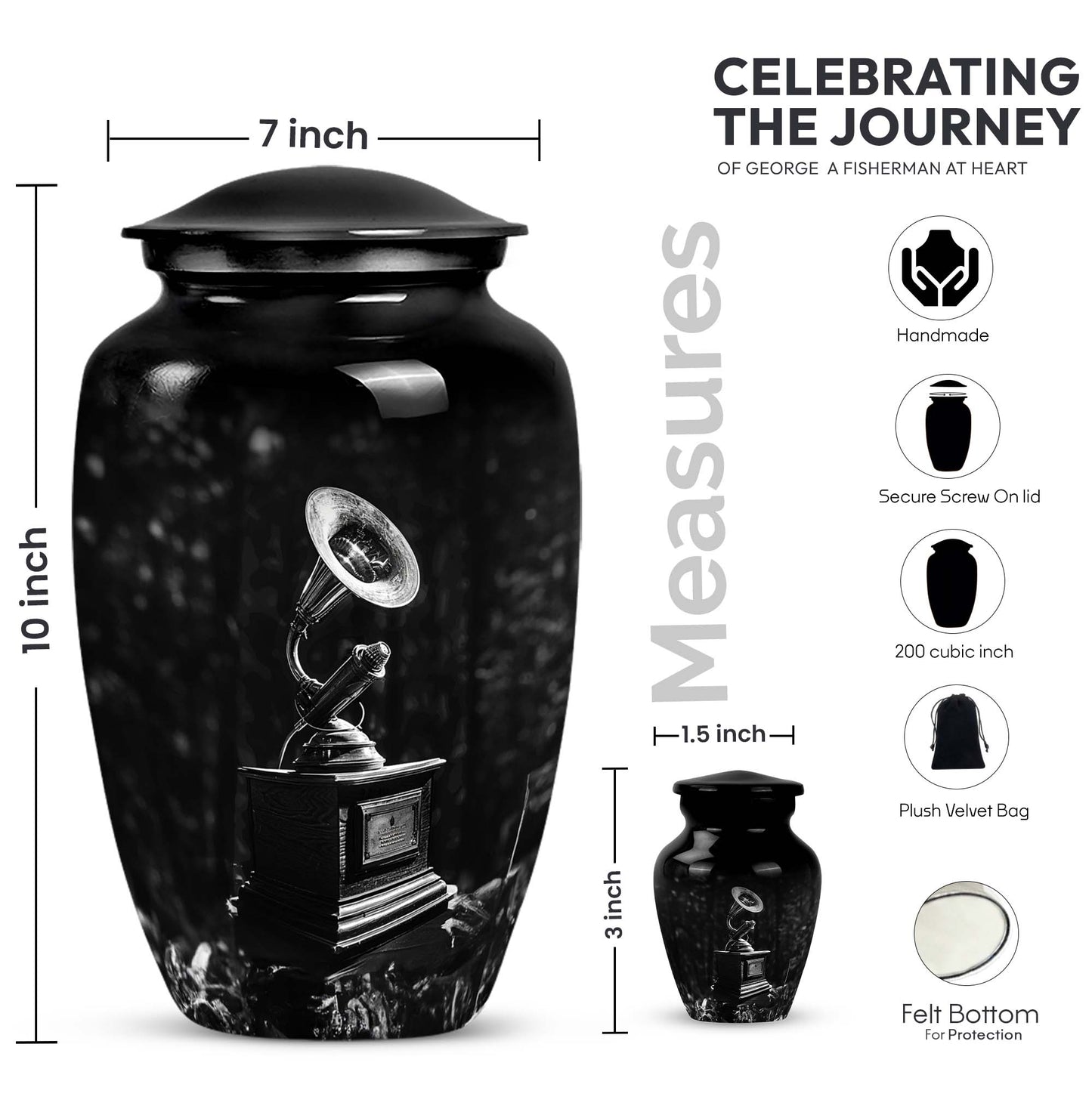 Gramophone Urn