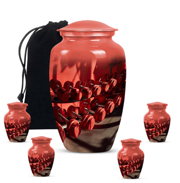 Large Urn with 4 Small Urn