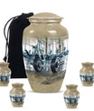 10-inch classic Dumbles urn for adult ashes, 