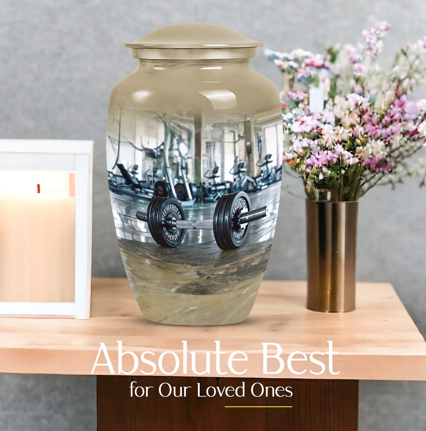 10-inch classic Dumbles urn for adult ashes, 