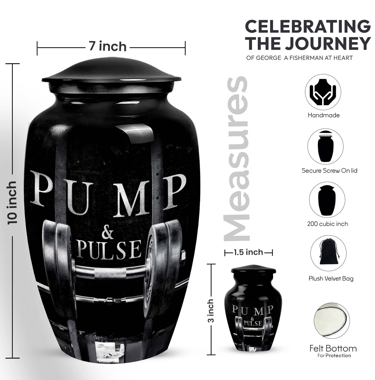 Dumbles Urn - Keepsake urn For Ashes