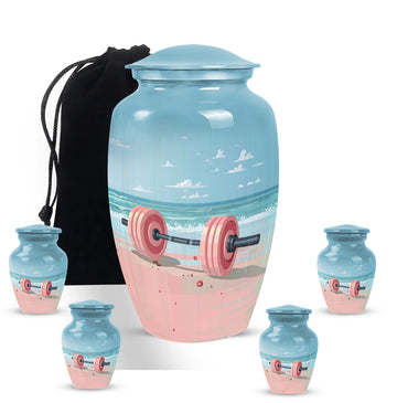 Large Urn with 4 Small Urn