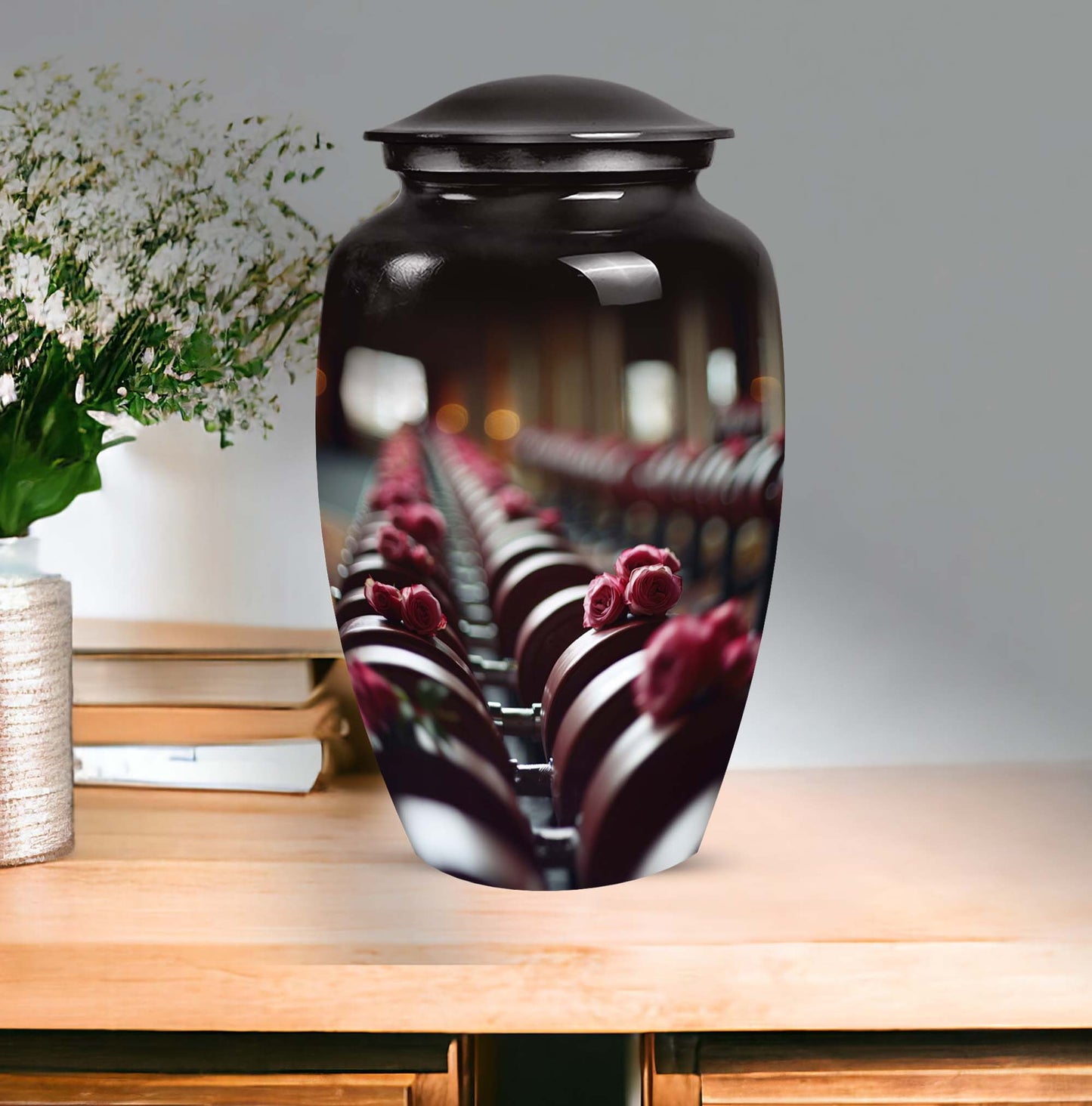 Dumbles urn suitable for adult ashes