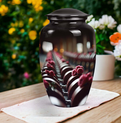 Dumbles urn suitable for adult ashes
