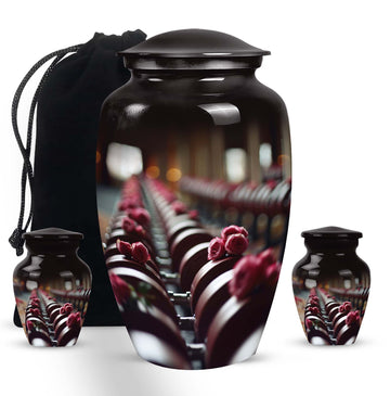 Large Urn with 2 Mini Urn